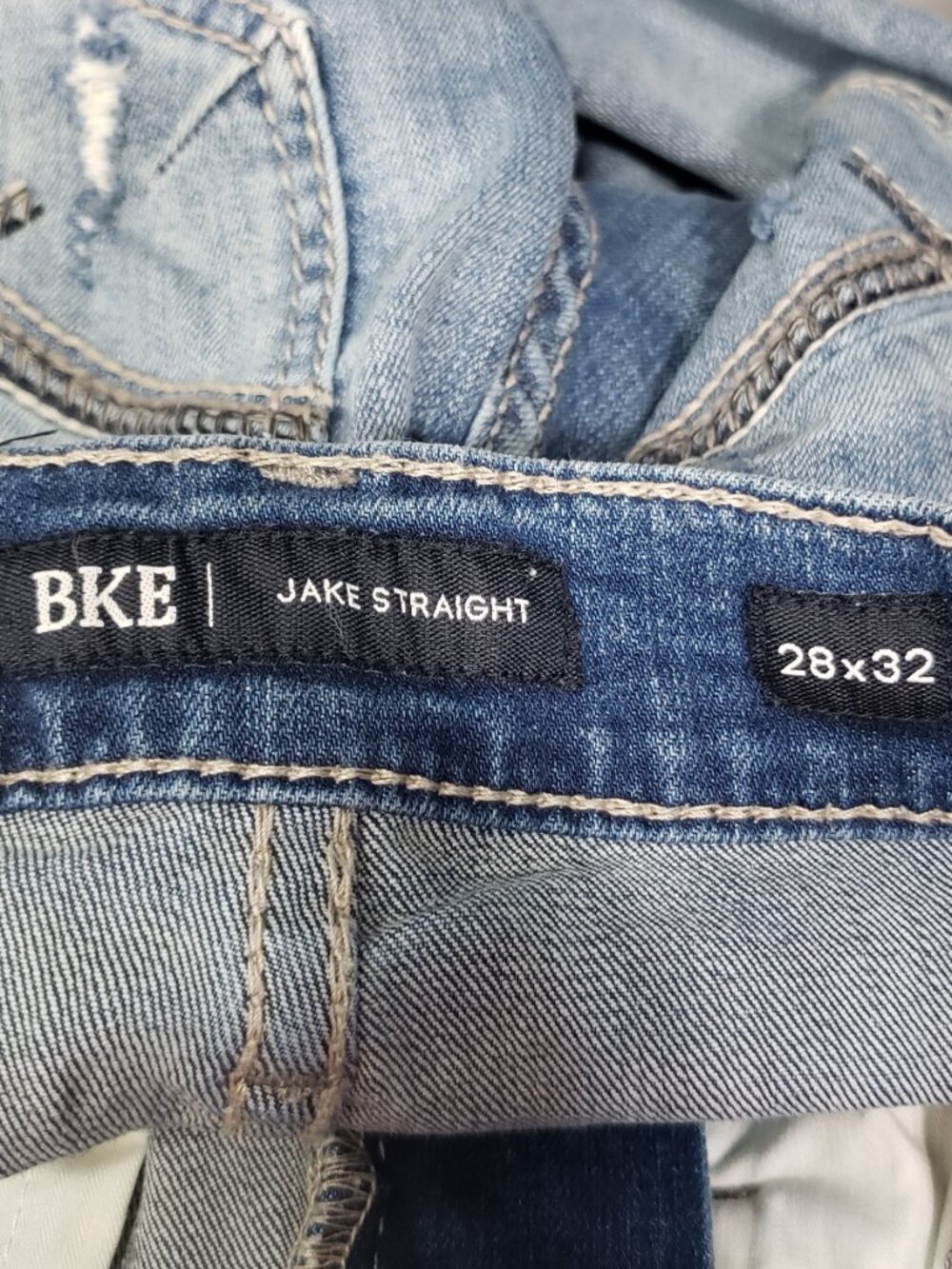 BUCKLE BKE Jake Straight . Distressed Men's Jeans 28 X 32 - Picture 3 of 6